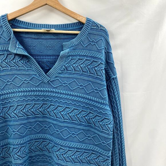 Sundance blue cable knit Sweater - Picture 3 of 5